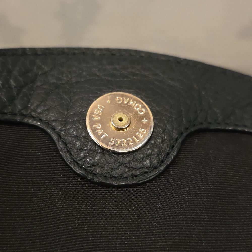 Coach Black Pebble Leather Backpack Gold Toned Hardware # 29008 EUC - Picture 5 of 9